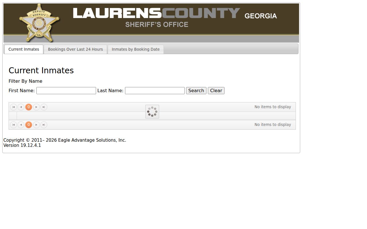 Laurens County OffenderIndex booking search