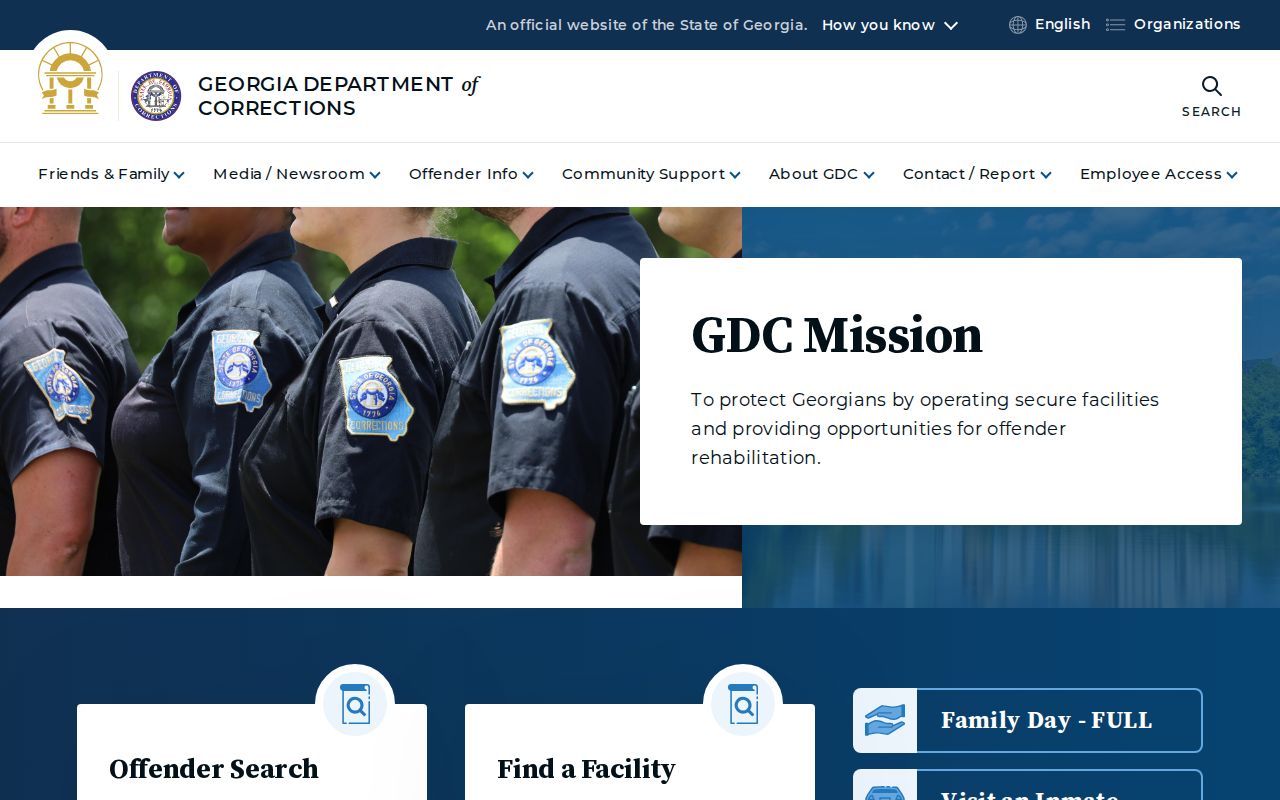 Georgia Department of Corrections after Laurens County jail transfer