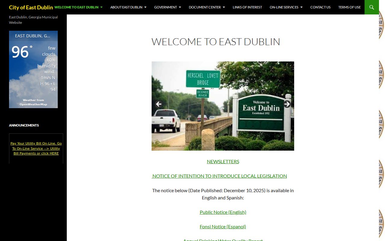 East Dublin criminal records and municipal government source