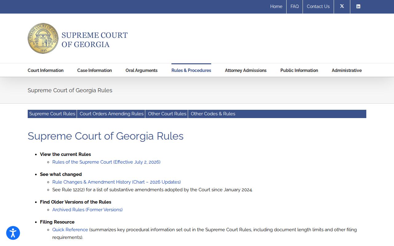 Georgia court rules for Laurens County criminal records
